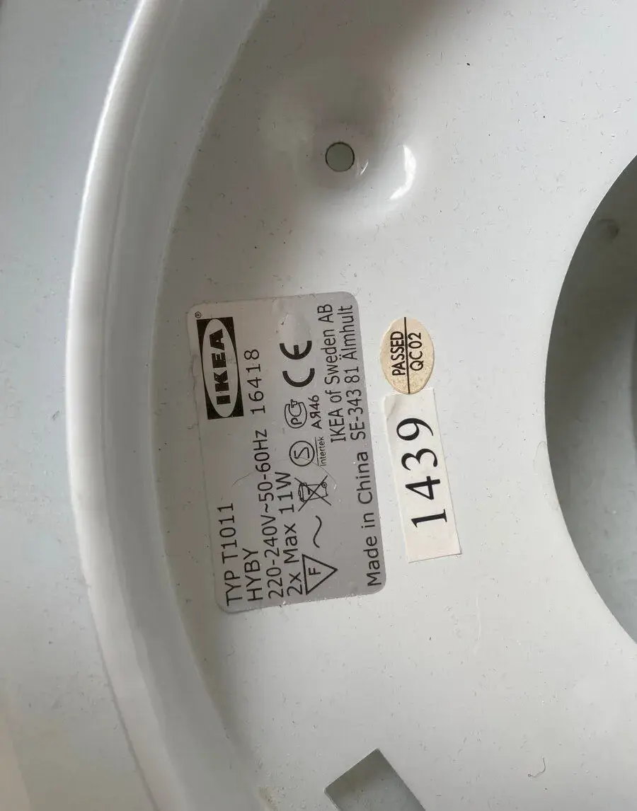 Stropné svietidlo IKEA HYBY