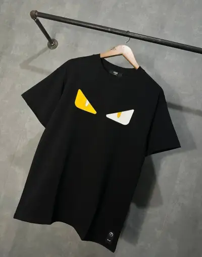 Fendi cierne panske oversized tricko vel. L