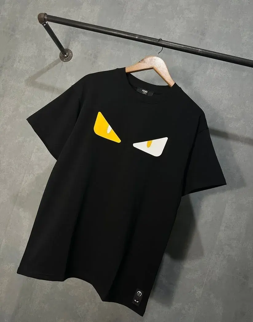Fendi cierne panske oversized tricko vel. L