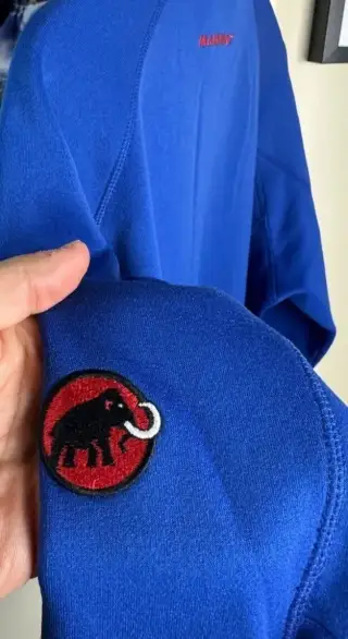 Mammut modrá fleecova mikina