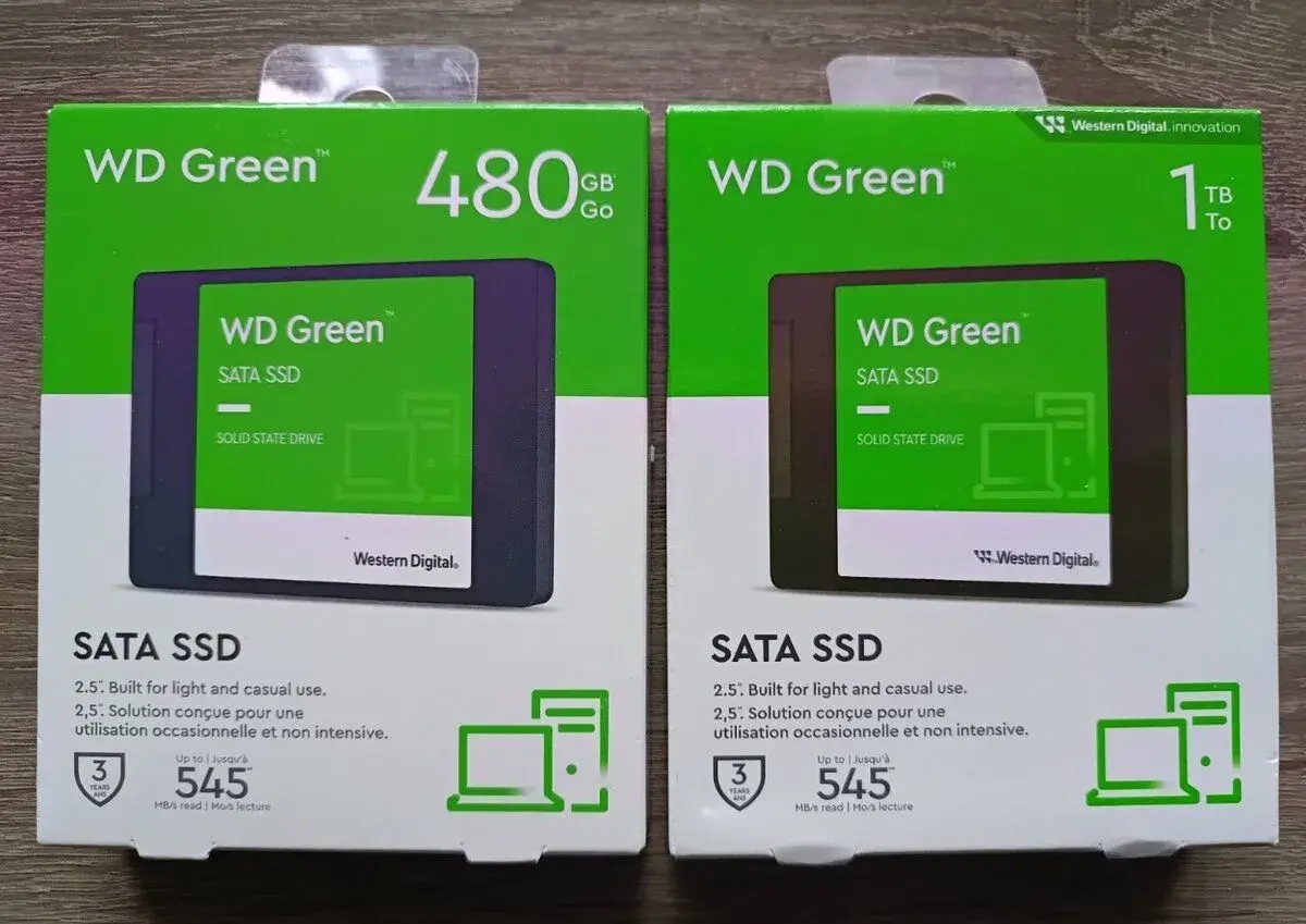 WD Green™ 1TB, 480GB SSD 2,5" Zaruka