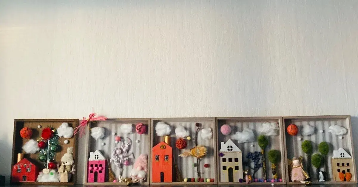 dekorácia ročné obdobia hand made