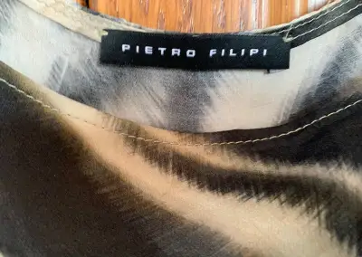 Hodvábny top Pietro Filipi