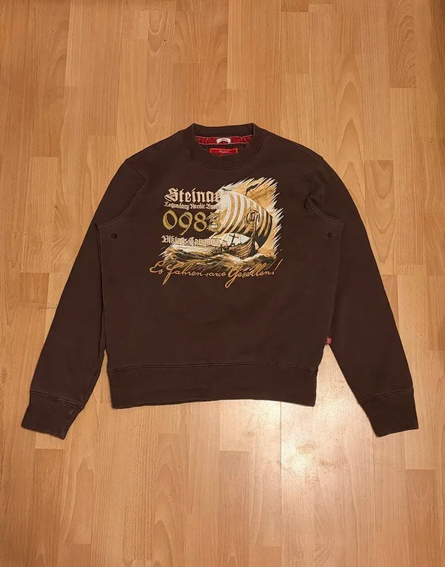 Thor Steinar Vintage Sweatshirt Size M Brown Nordic