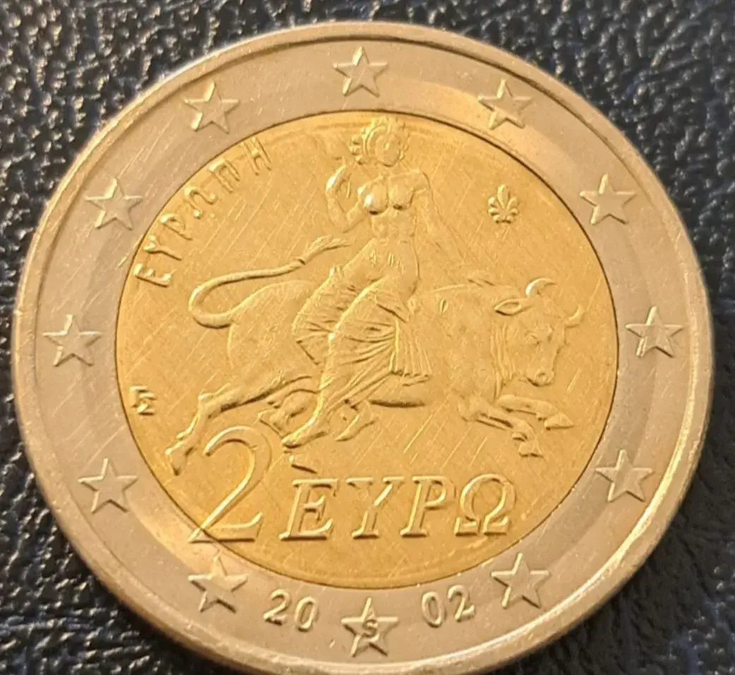Mince 2 euro UNC Grécko minca nebola v obehu
