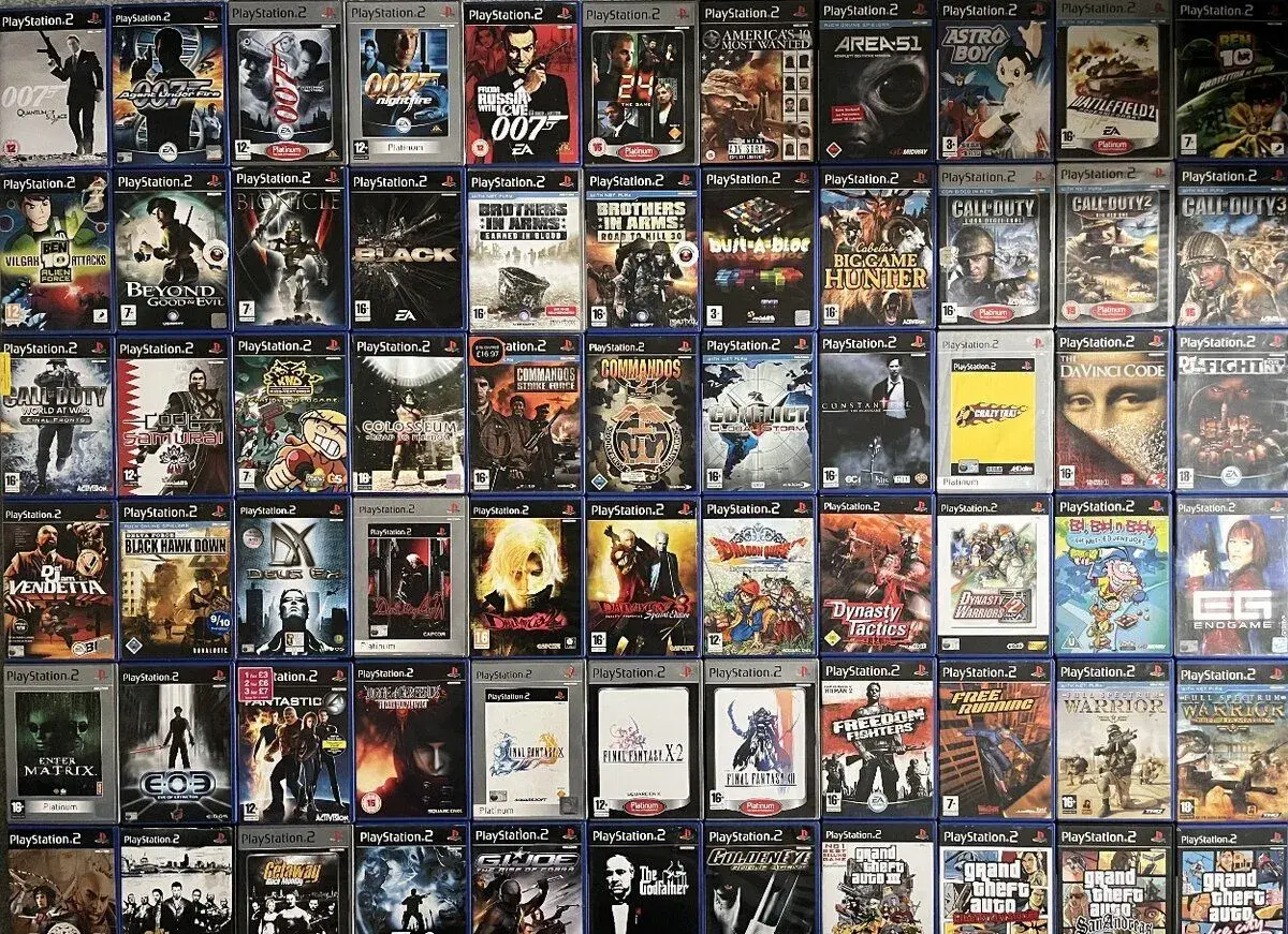 Akčné hry na PS2 (GTA, COD, MOH, RE, DMC, Tomb Raider)