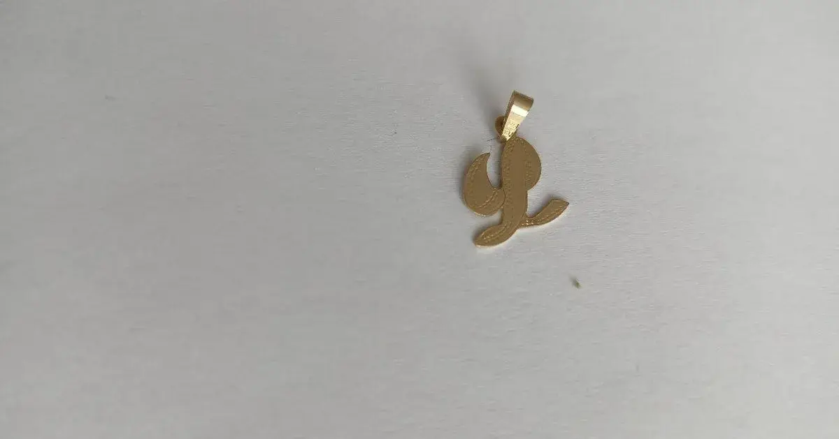 Zlatý prívesok 14kt (585) písmeno "L" – 0,49g