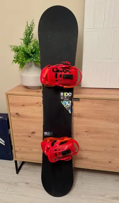 Snowboard komplet RIDE Society 154 cm + viazanie UNION DLX