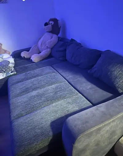 🛋️ Rozkladacia rohová sedačka + taburet | Úložný priestor