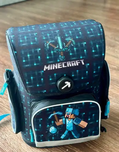 Školská aktovka Ergo Minecraft Blue Axe