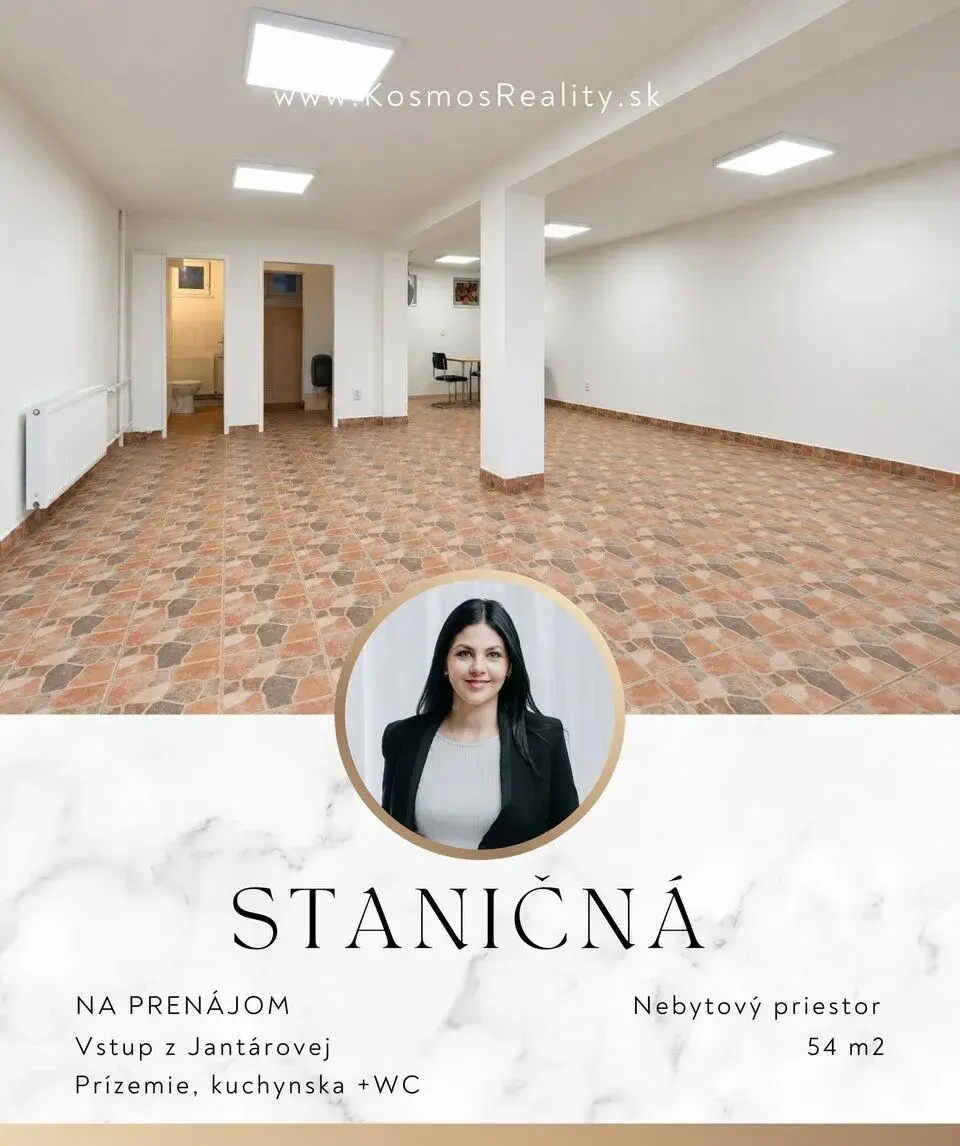 Obchodný priestor/kancelária, 54m2, Staničná, Košice-Juh
