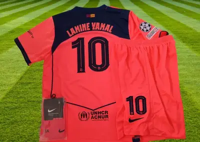 dres YAMAL FC Barcelona orange vel.S 160-170cm