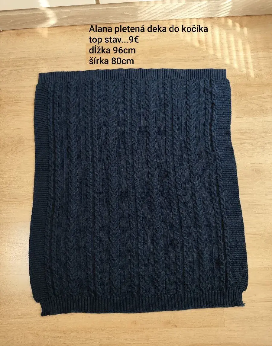Pletená deka do kočíka