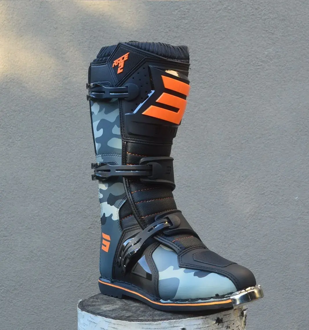 Kvalitné topánky čižmy boty SHOT camoflage oranžové