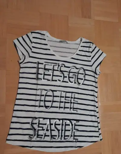 Dámske tričko pásikavé s krátkym rukávom