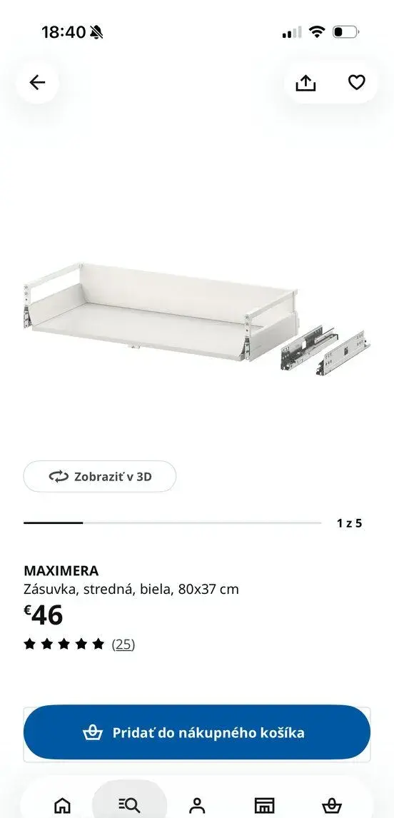 Ikea Maximera zásuvky
