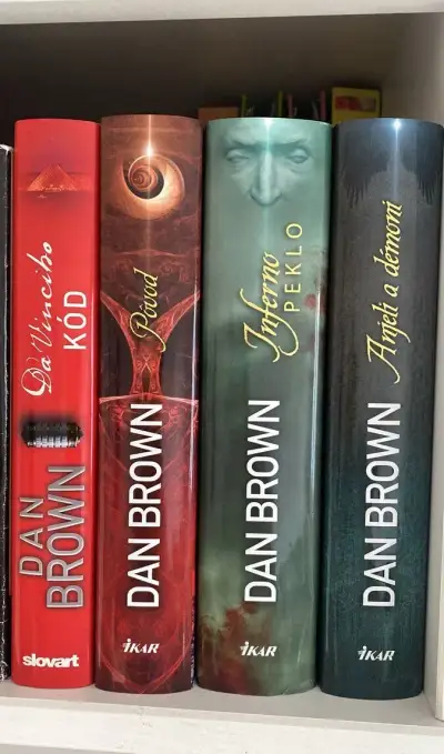 Dan Brown 4 knihy set stav