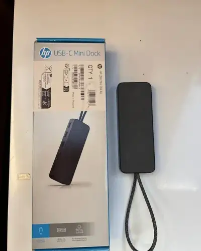 HP USB-C Mini Dock – USB hub (HDMI, VGA, RJ45, 2x USB-A)