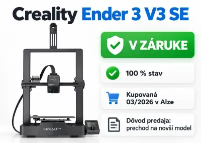 Creality Ender 3 V3 SE – Ako nová V záruke, kúpená 03/2026