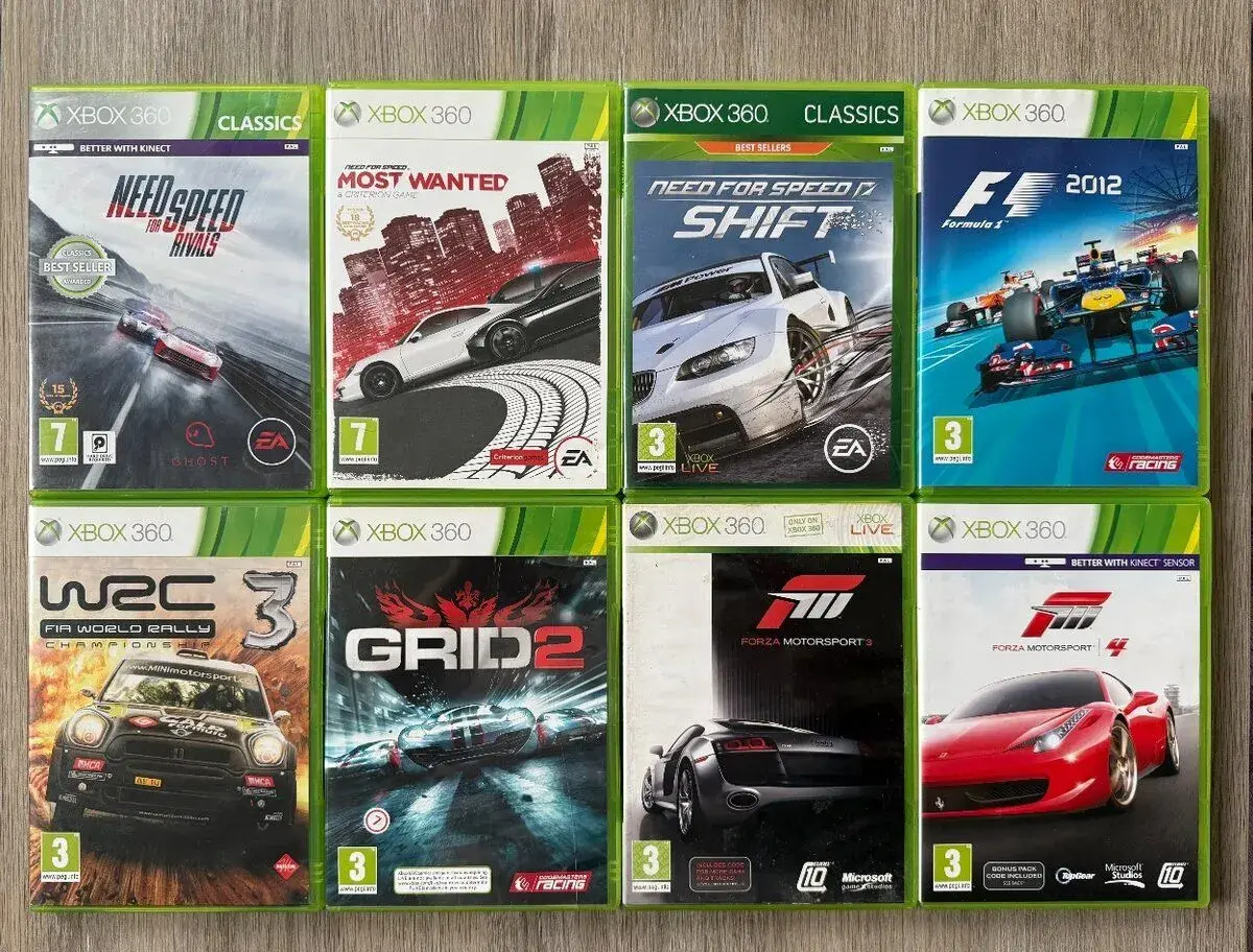 Závodné hry na Xbox 360 🏁