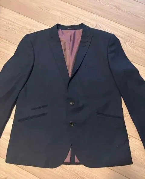 Tmavomodré sako SLIM FIT - 1x použité STAV