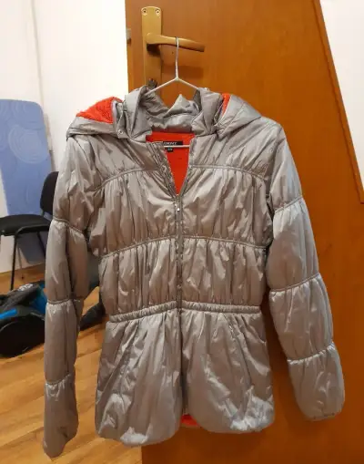DKNY original damska zimna/metalická bunda S