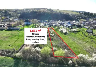 Gemer – 1.870 m2 POZEMOK pre rodinný dom / chalupu