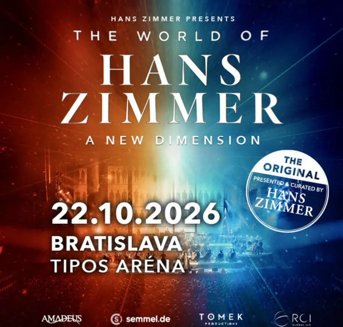 Hans Zimmer 22.10.2026 Bratislava