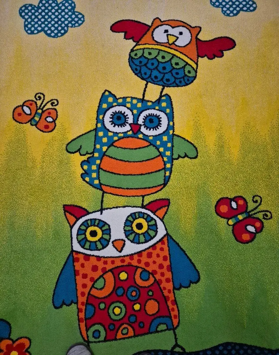 Koberec s detským motívom v zelenej farbe, 160x230cm
