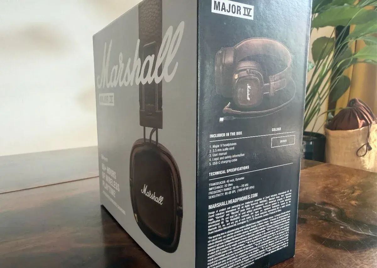 Marshall Major IV Bluetooth slúchadlá Brown NOVÉ