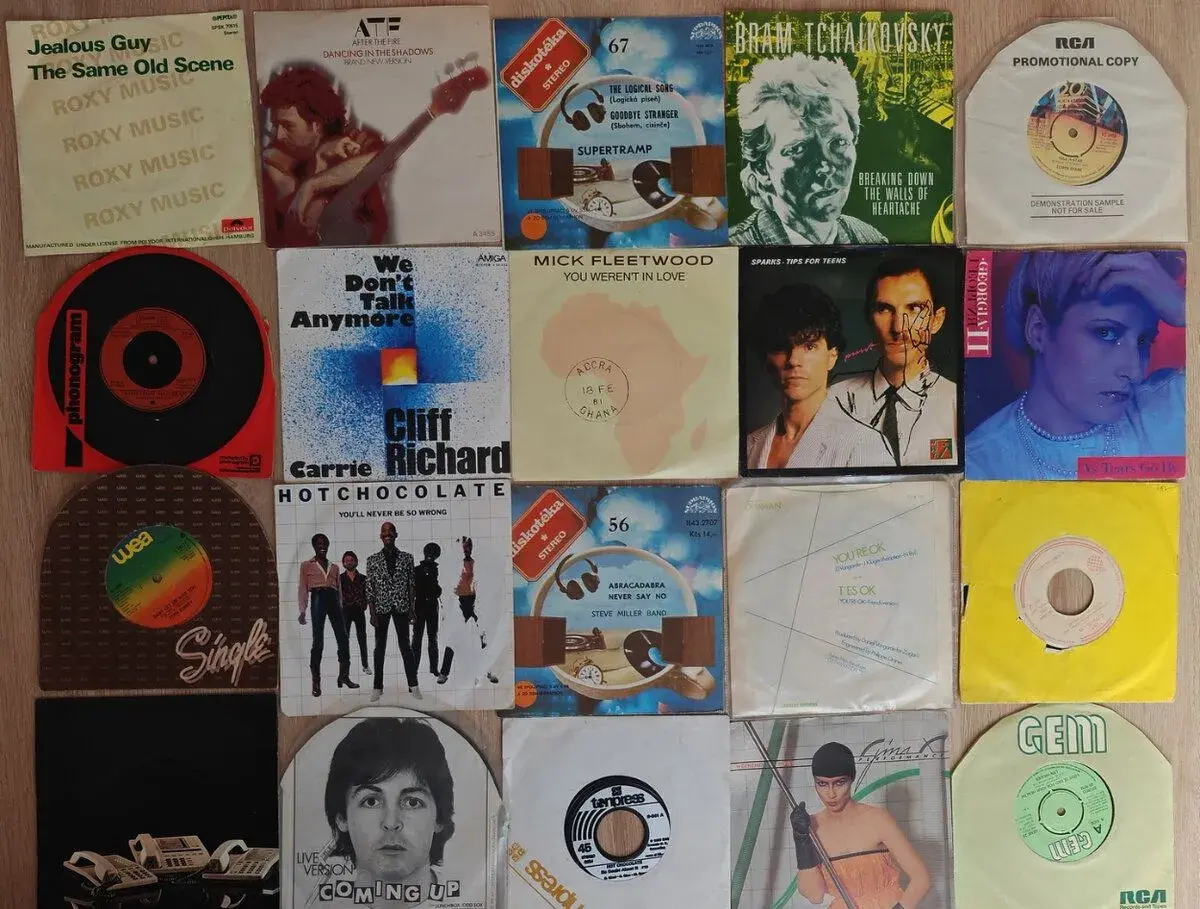 Mix single platní, 70, 80-te roky