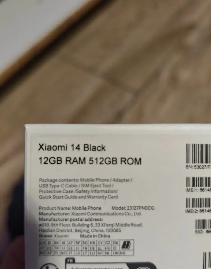 Xiaomi 14 12/512GB BLACK