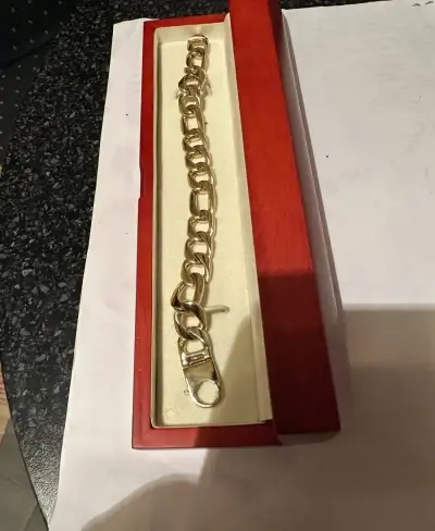 Náramok, zlatý,14 kt, 74 g - 585/1000