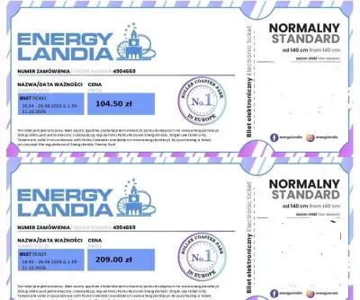 2 vstupenky do Energylandie