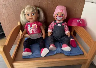 Bábiky Baby born, aj s postielkou z IKEA
