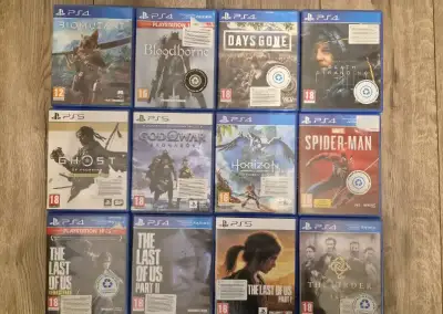 PlayStation 5 a PlayStation 4 hry