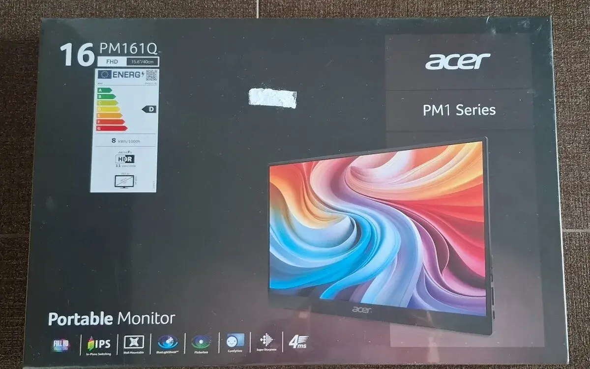 Prenosný 15.6'' FHD monitor Acer PM161Q