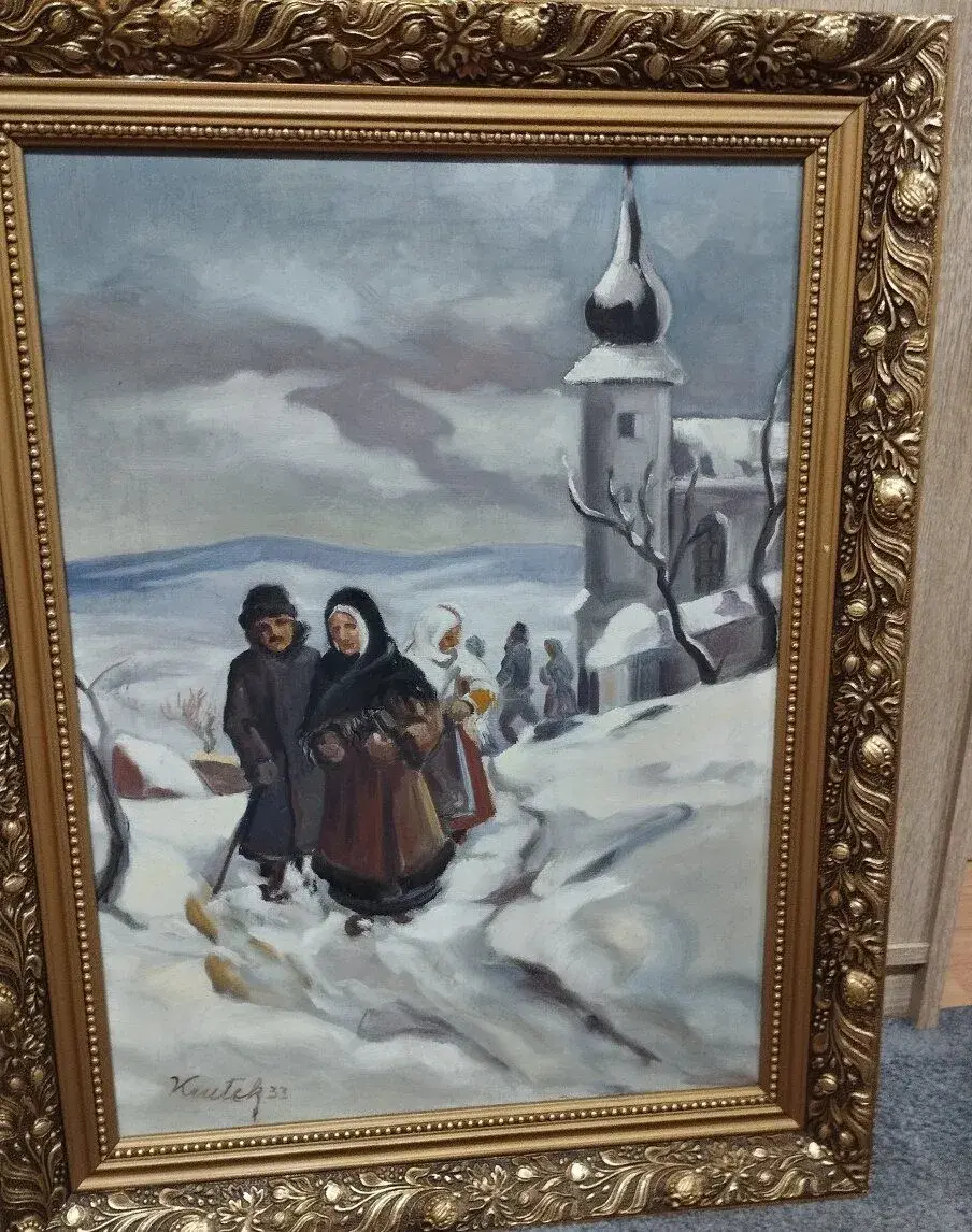 Original obraz z roku 1933, autor Krutek