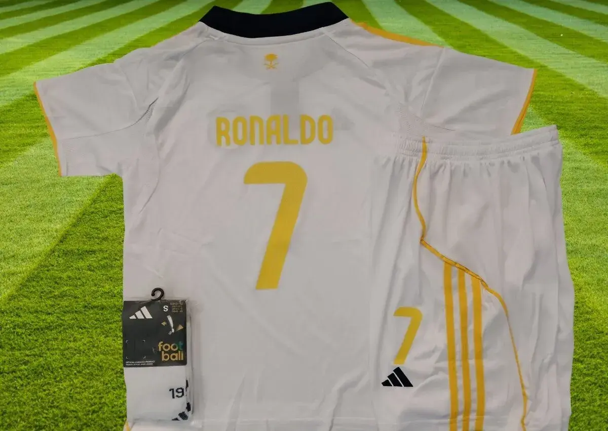 Ronaldo detský dres Al Nassr biely