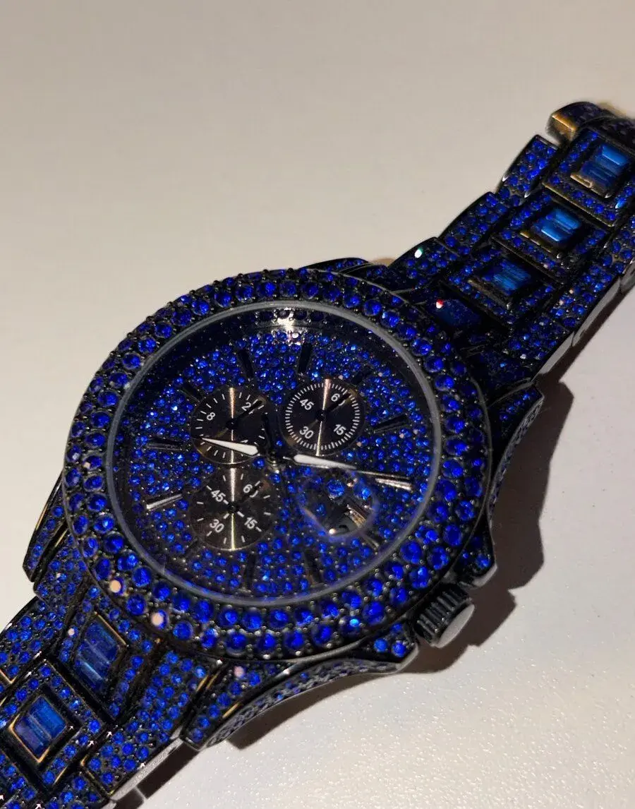 Luxusné masívne hodinky Iced Out