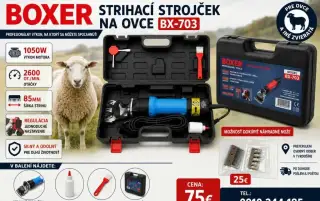 Strihací strojček na ovce - nový