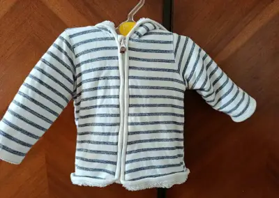 Detská teplá bunda/mikina s uškami