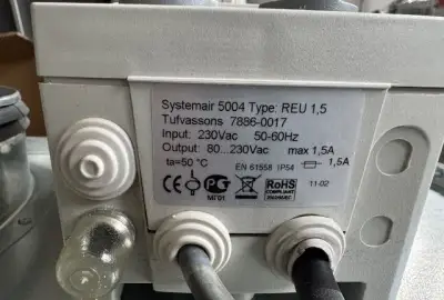 Regulator pre ventilatory systemair REU 1.5