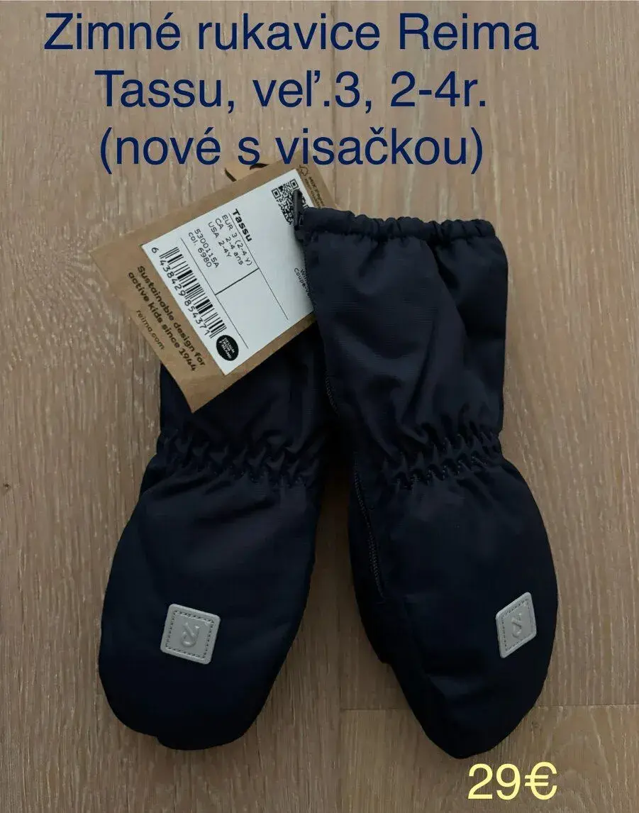 Rukavice zimné Reima Tassu veľ. 3, 2-4r.
