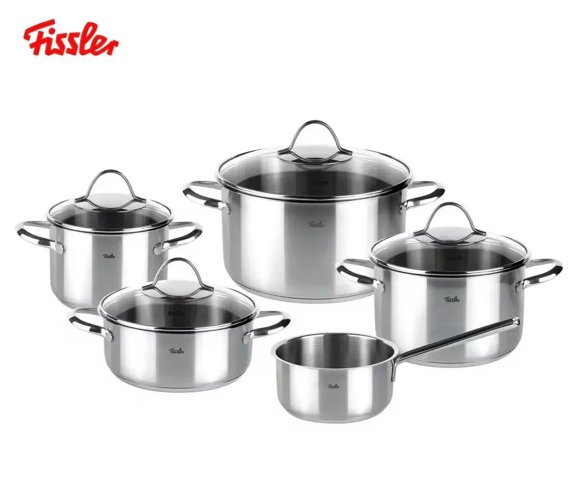 Kvalitné sady hrncov značiek WMF a Fissler - cena v popise