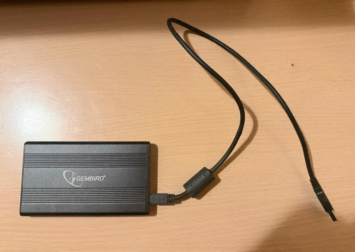 2,5" HDD 298 GB v externom boxe Gembird