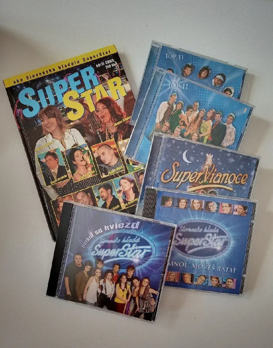 CD SuperStar . Zbierka 2005, 2006,2007 + kniha.