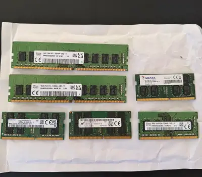 Pamäte RAM DDR4 16GB 3200MHz DIMM a SODIMM