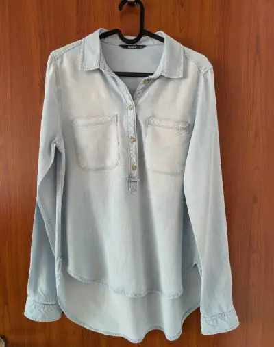 ONLY rifľová (jeans)košeľa