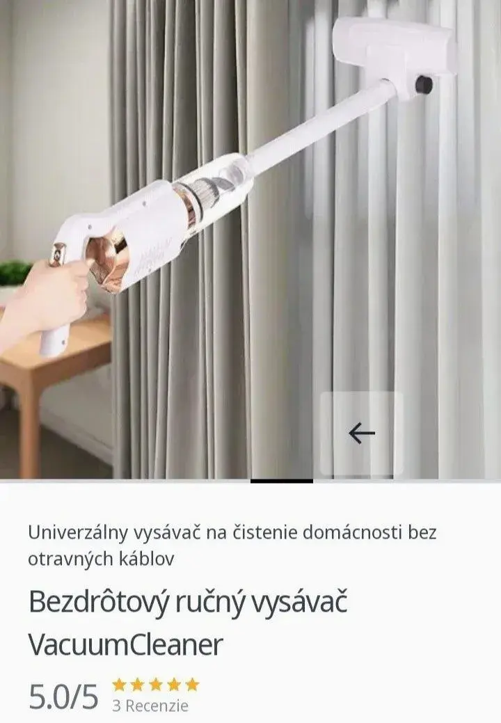 Ručný vysávač bezdrôtový